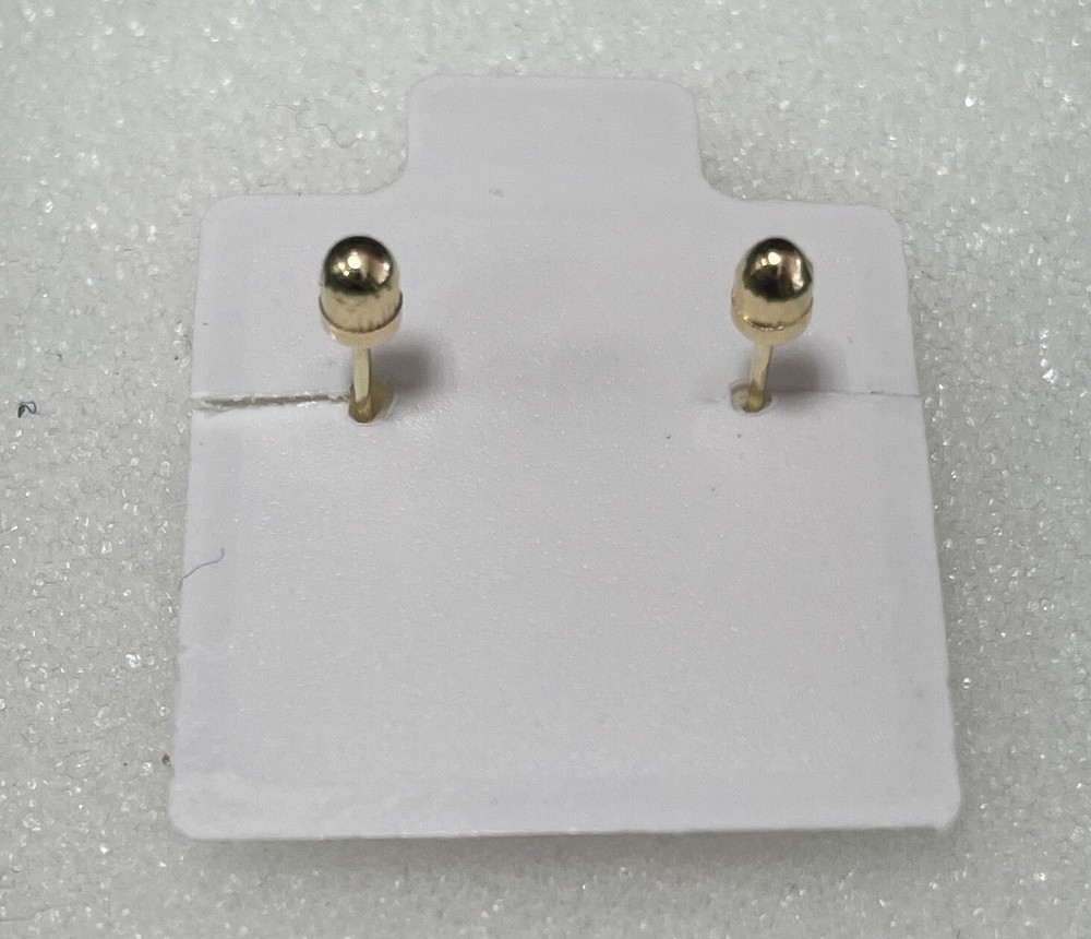 Guadalupe Stud Earring 14K Solid Gold Medium Size With Safety Backing