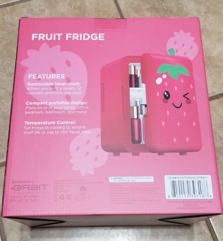 Strawberry Fruit Mini Beauty Fridge