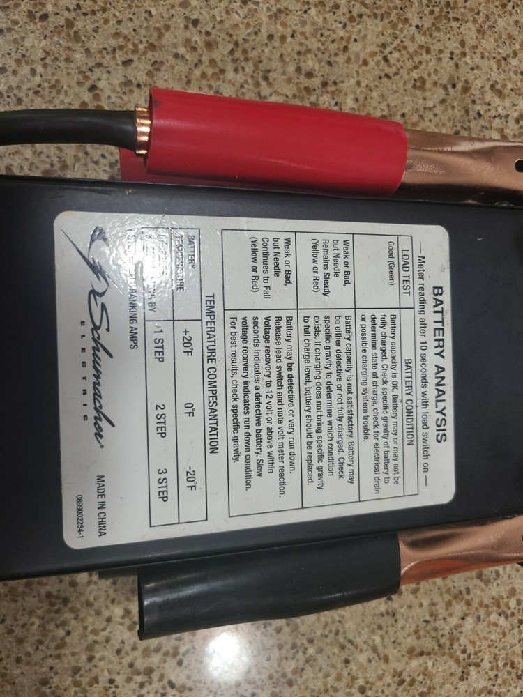 Duralast Battery Load Tester 100 Amp Load Type 6V & 12V Model DL-100D