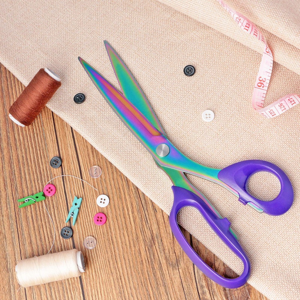 Asdirne Titanium Coating Fabric Scissors, Professional Tailor 1 pack, 1 Pack