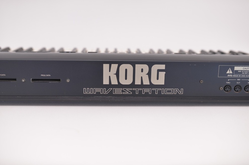 Korg Wavestation EX 1990's Vintage Black Digital Synthesizer Vector Synth