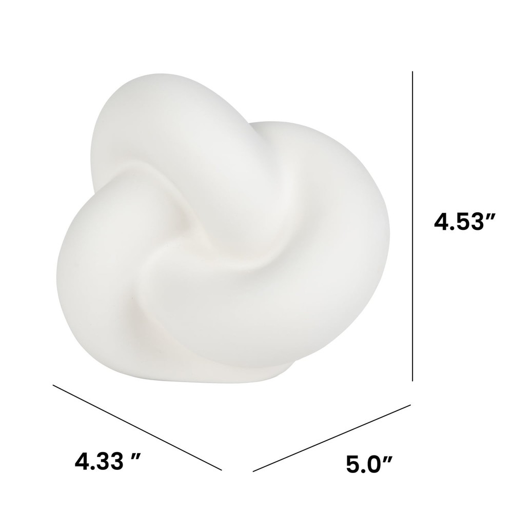 (3 pack) Hello Hobby Paintable Base Knot, White Ceramic 5",NEW