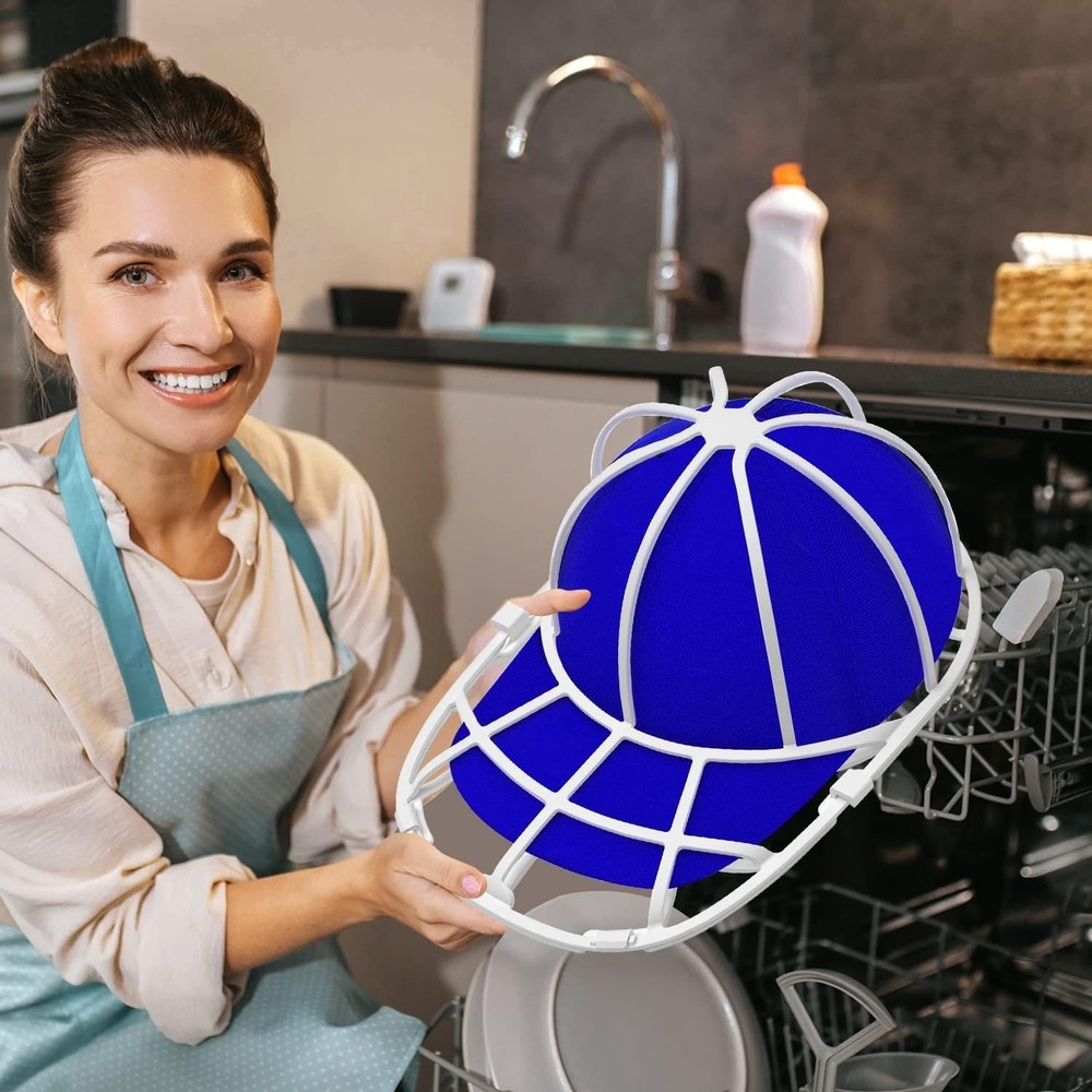 White Hat Washer Cage Set: 4 Pack for All Ages, Machine Safe & Convenient