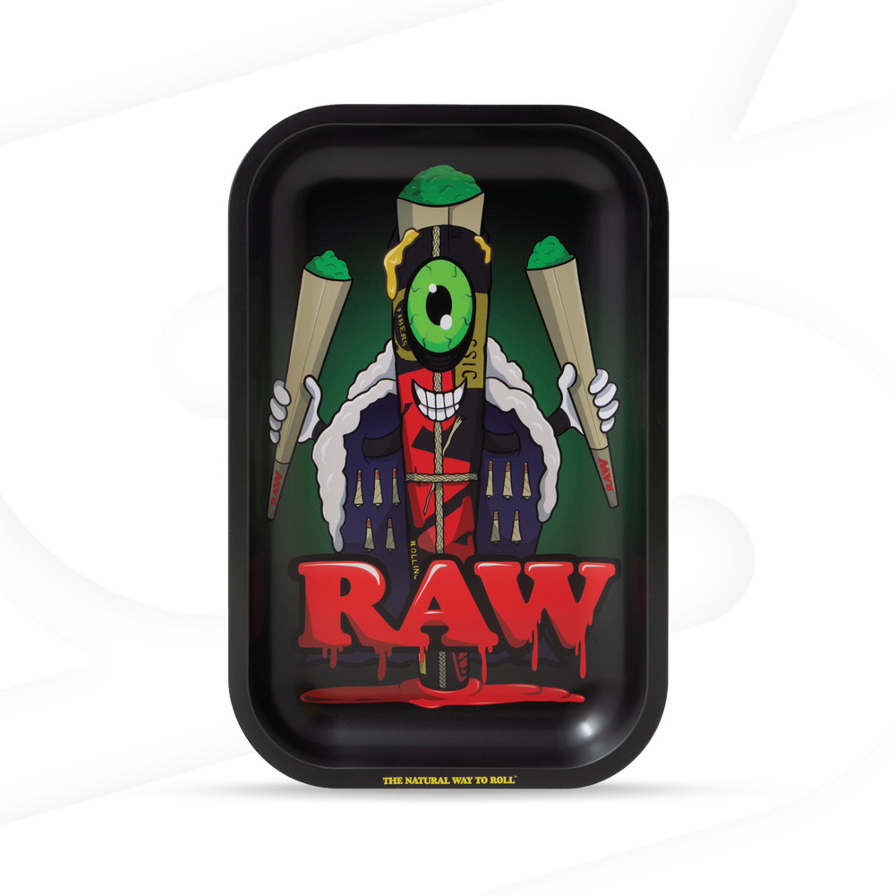 RAW Black Cone Monster Rolling Tray | Small