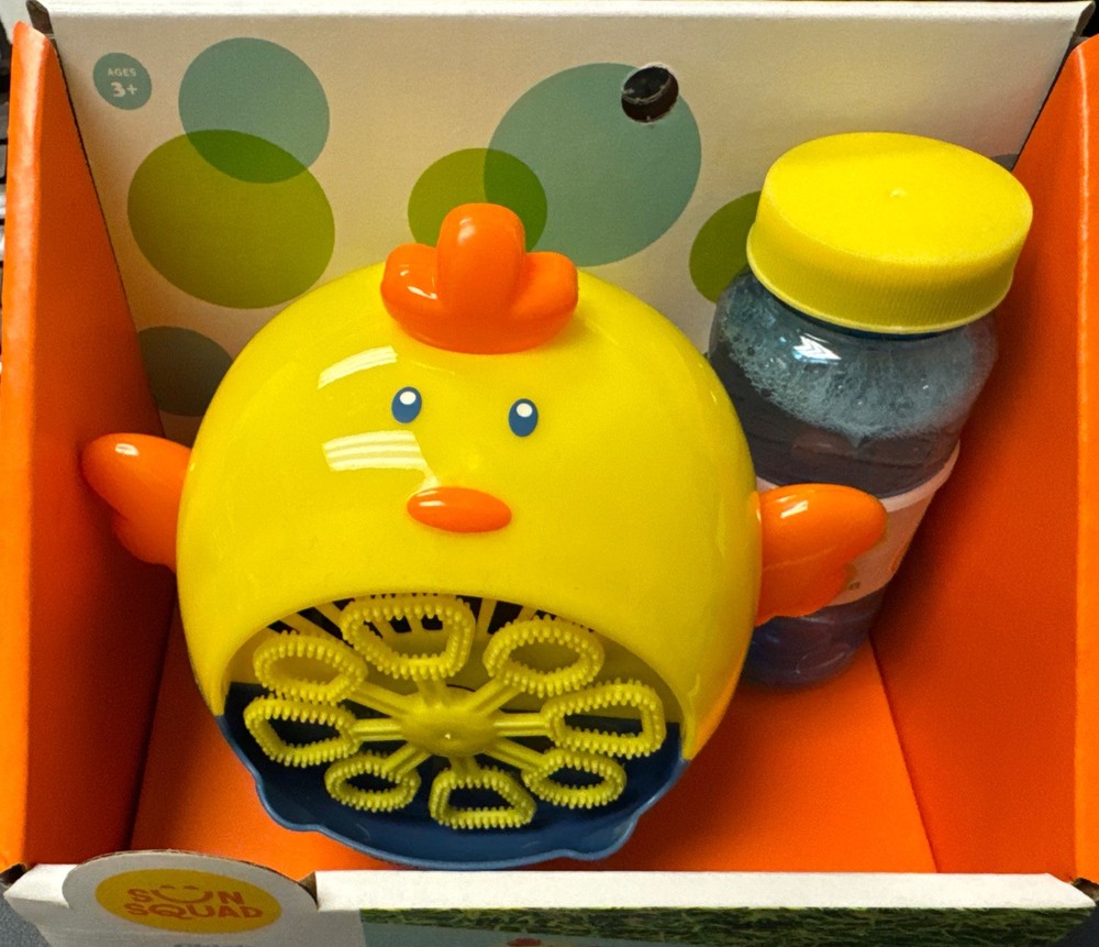 sun squad chick bubble maker with 4 oz bubble solution