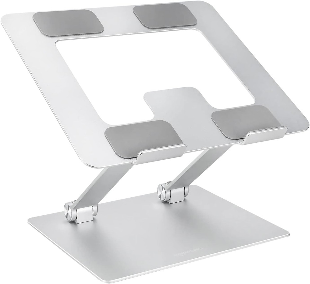 Sturdy and Portable Ergonomic Laptop Stand for Desk, Height Adjustable Riser wit