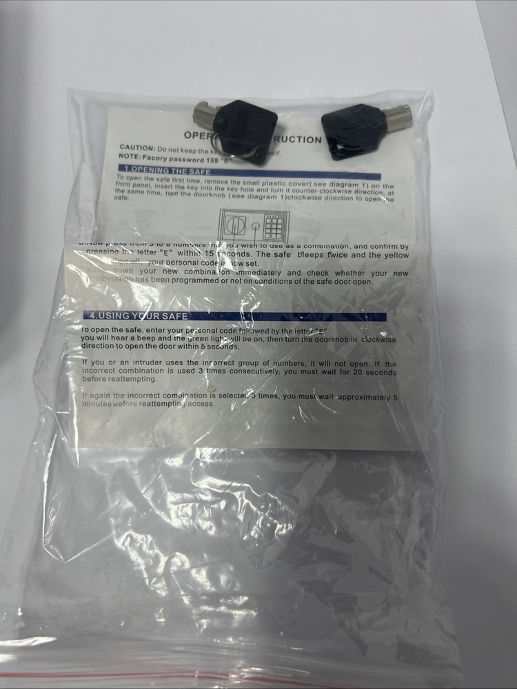 Small Safe Box Digital Electronic Security Safe Box for Home White