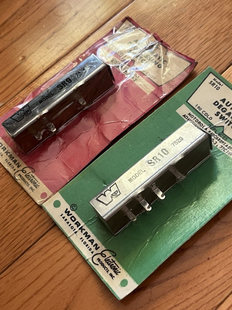 2 NOS Workman Electronic Automatic Degaussing Switch Model SR10 SR9