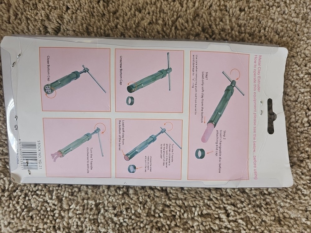 Metal Clay Extruder Polymer Craft