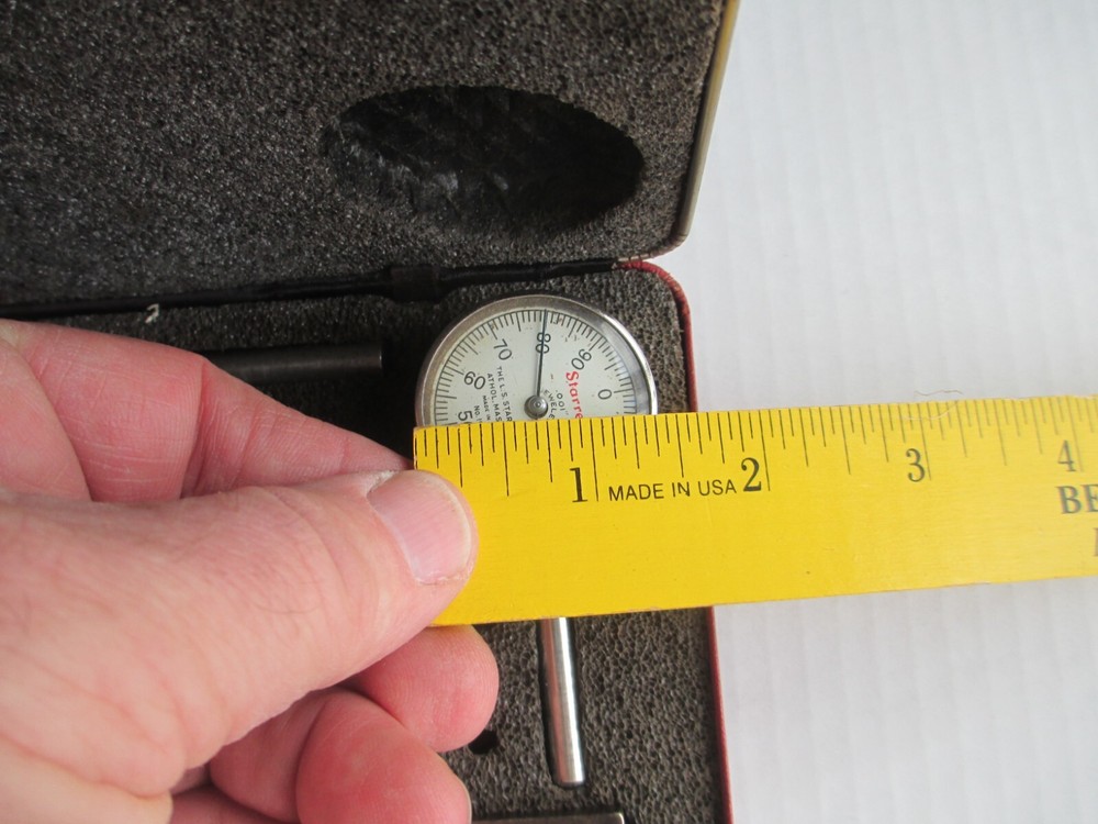STARRETT 196 UNIVERSAL BACK PLUNGER DIAL INDICATOR SET B57