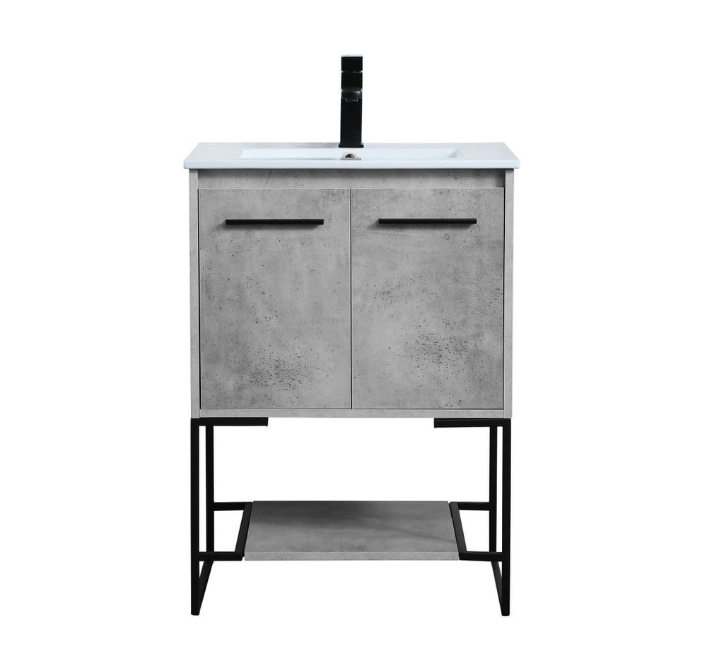 Elegant Lighting VF42024 Gerard 24" - Grey