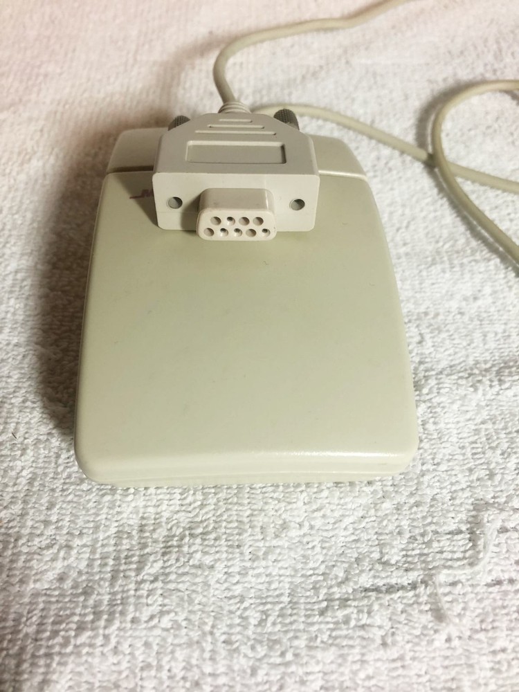 Vintage PC Computer Three Button Mouse Plus HQXAGM-260 with PC/MS Switch