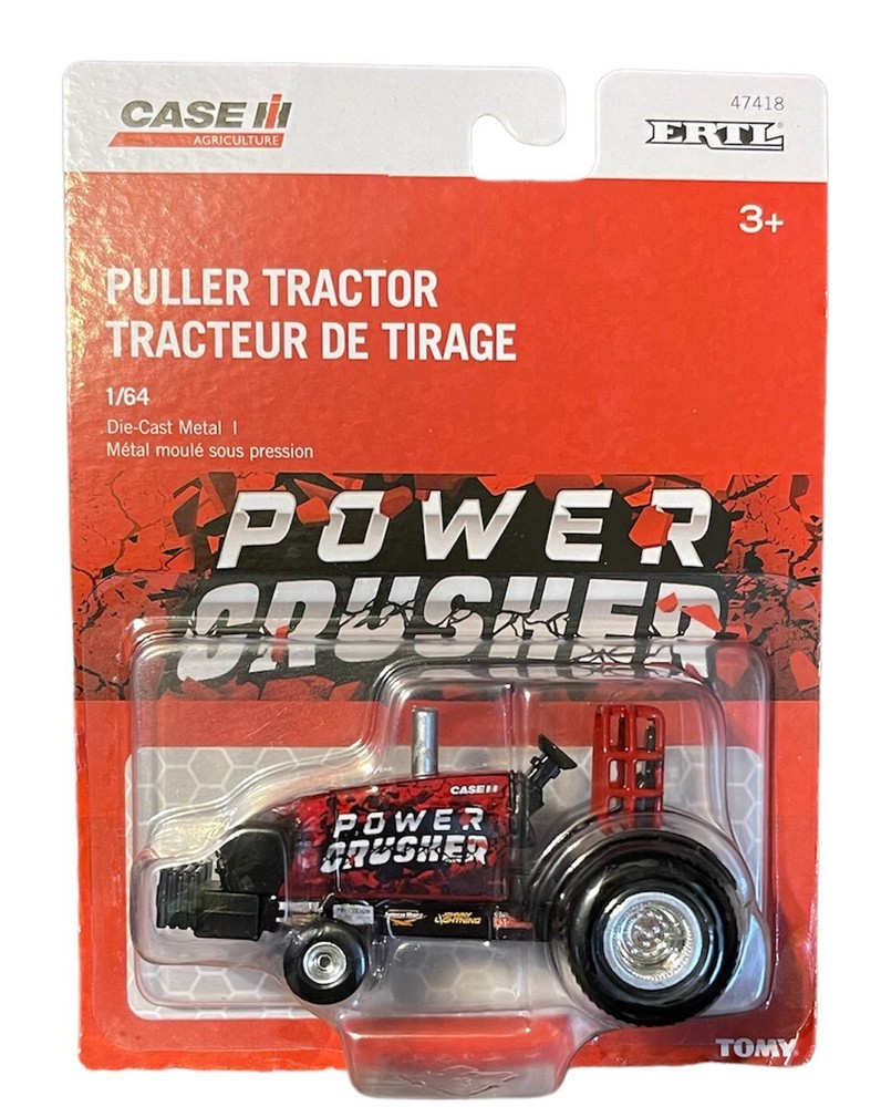 NEW! 1/64 Case IH "Power Crusher" Die-cast Pulling Tractor