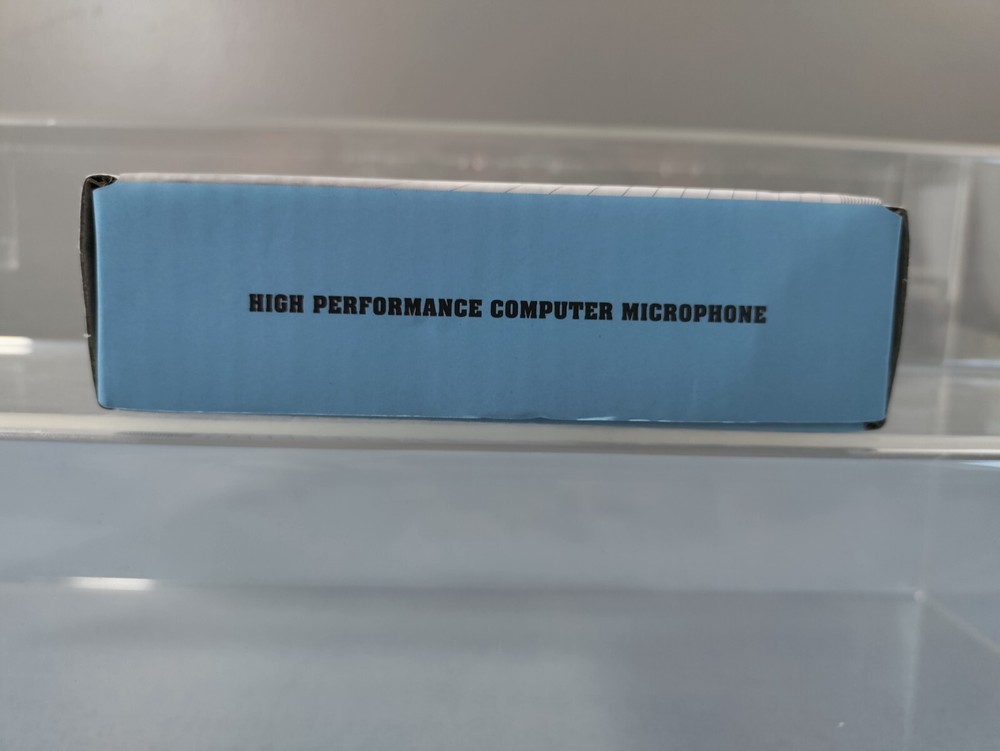 NEW MULTIMEDIA PC MIC HIGH PERFORMANCE COMPUTER MICROPHONE DESKTOP ROUND & BLACK