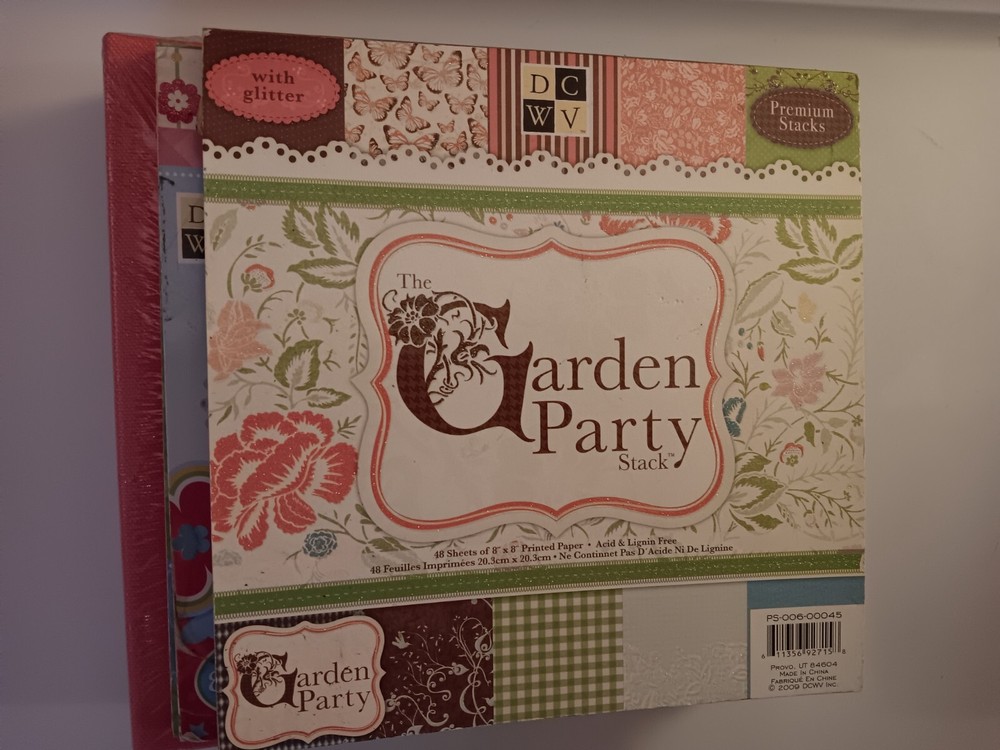 Blossoms & Butterflies Stack 8x8 and Garden Party Stack& book