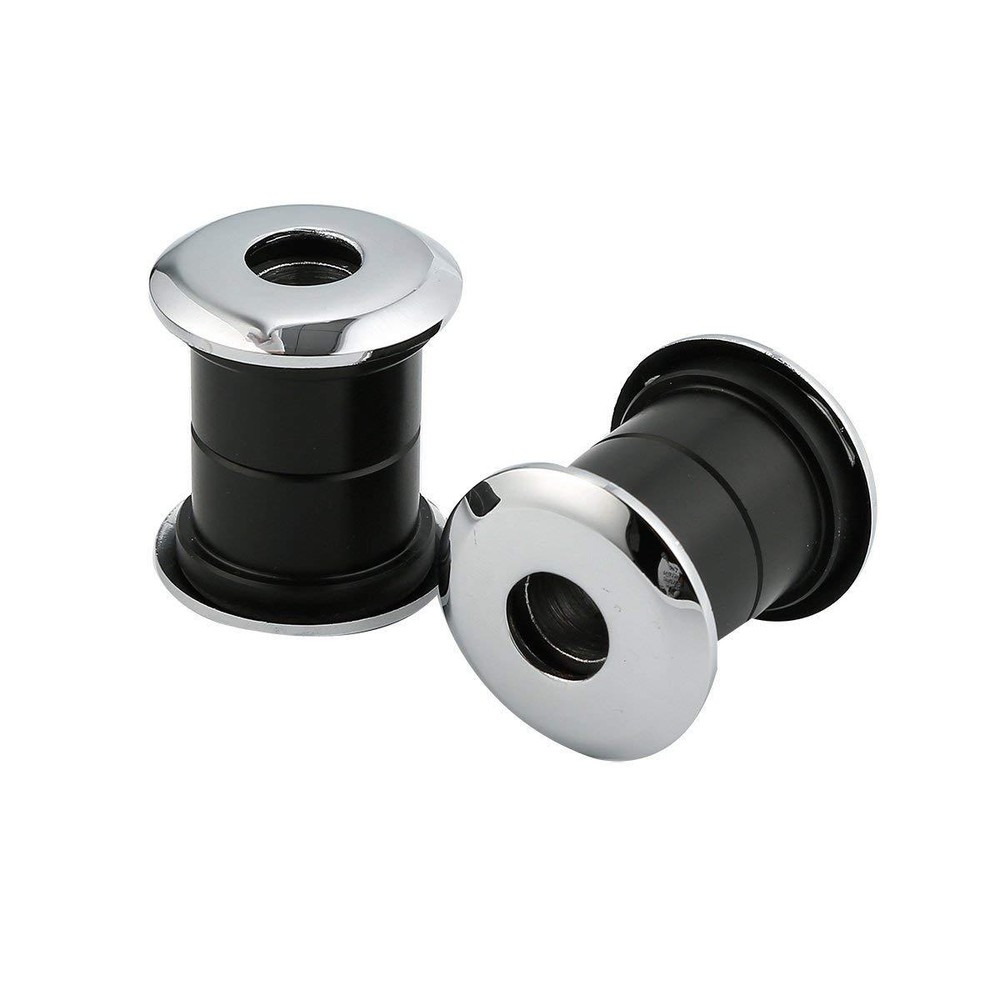 Chrome Polyurethane Handlebar Riser Bushings Damper Kit For Harley Dyna Softail