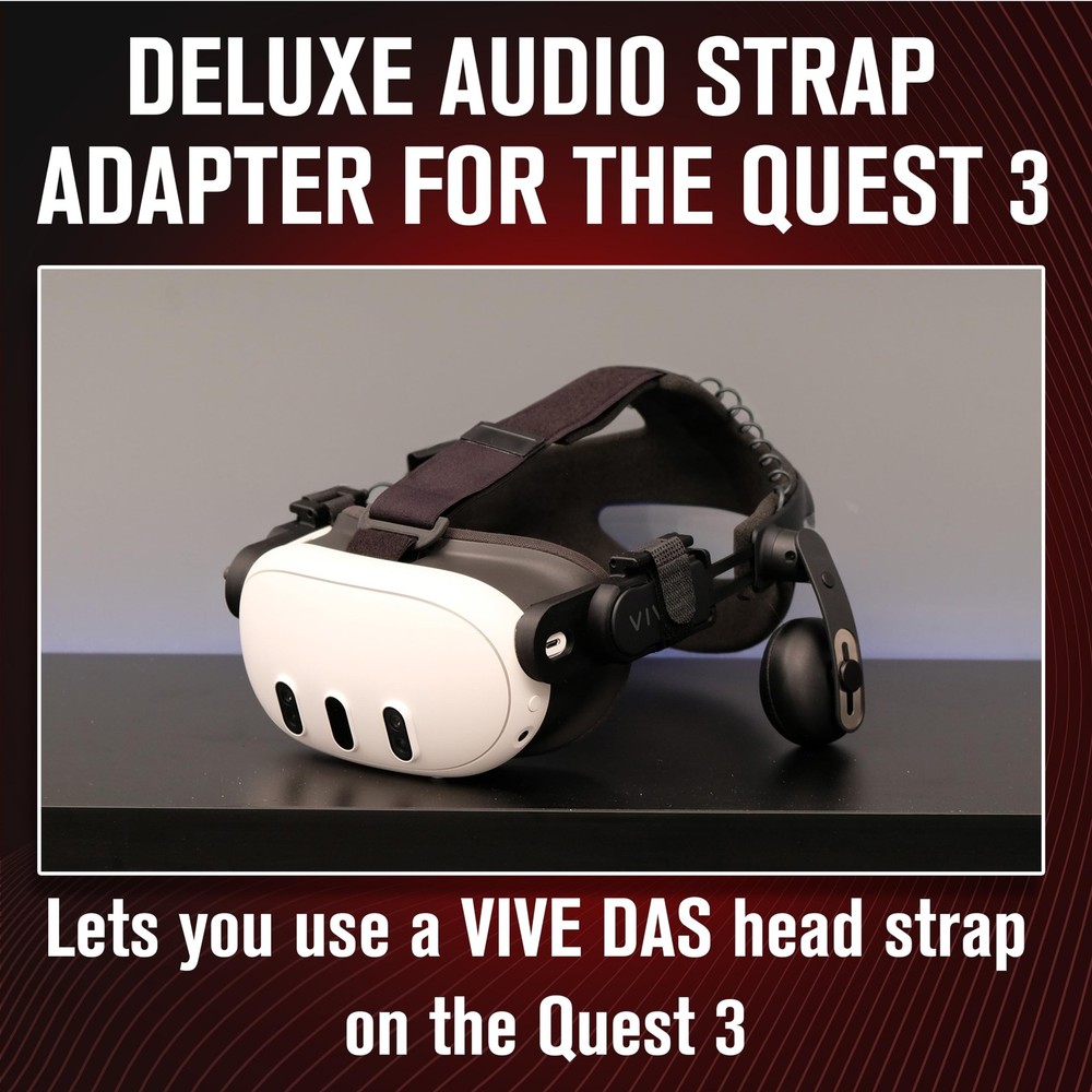 Quest 3 Headset Adapter for Aftermarket Headstrap Mounting