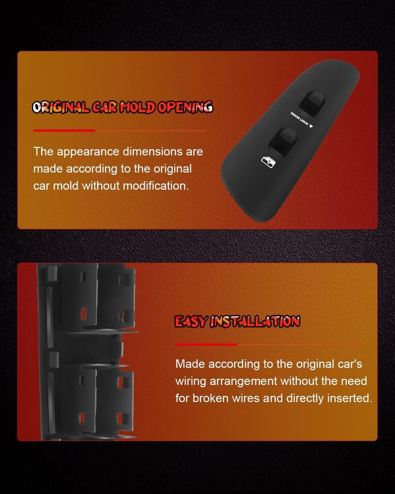 Window Switch Bezel Front Right Replacement for 2002-2009 Dodge Ram 1500 2500 35