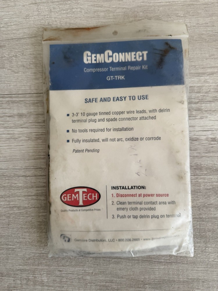 GemTech Gem Connect Compressor Terminal Repair Kit