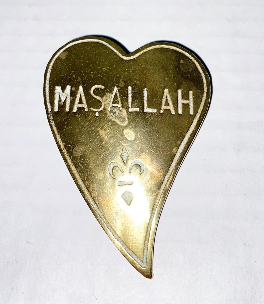 Vintage Brass Turkish Decor Masallah