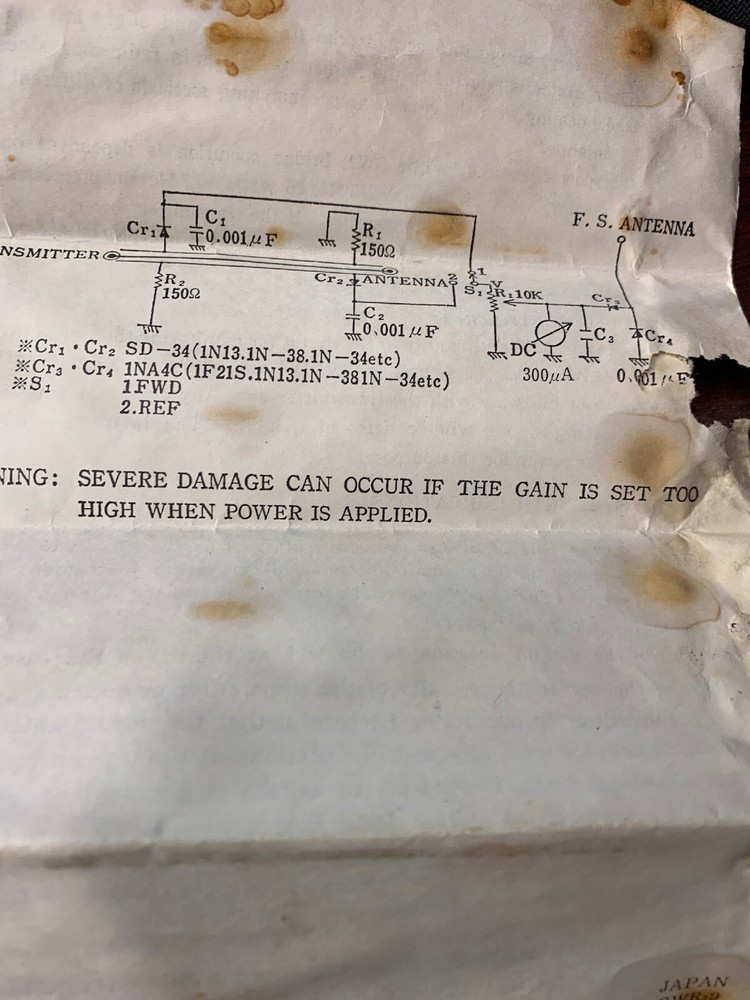 C.b. King Standing Wave Bridge And Field Strength Indicator 11-087 Transmitter