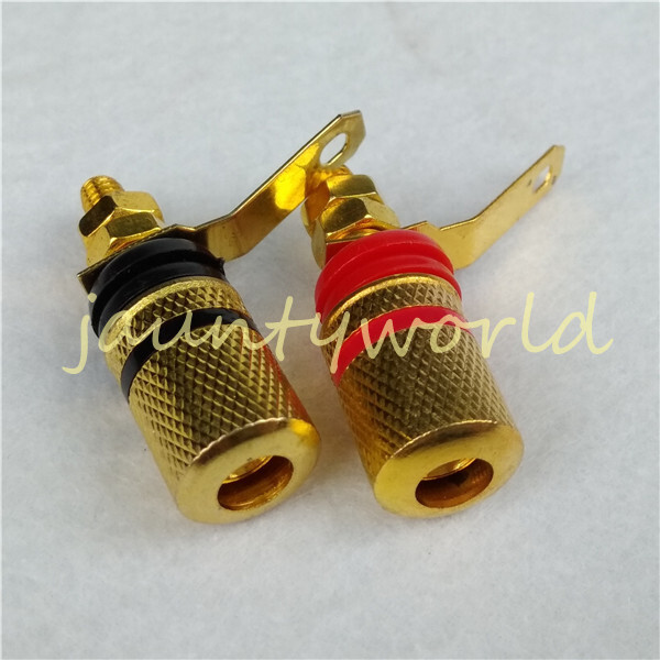 2PC Speaker Cable Banana Connector Amplifier Terminal Binding Posts