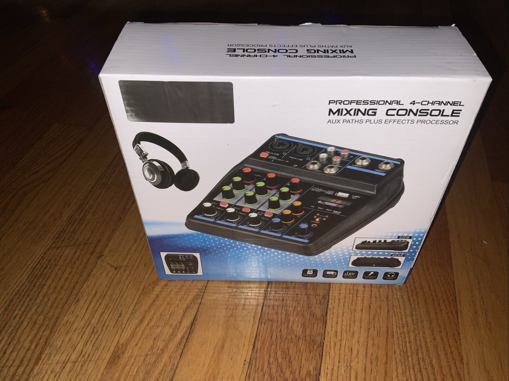 Professional Audio Mixer Sound Board Console System Interface 4 Channel Digital