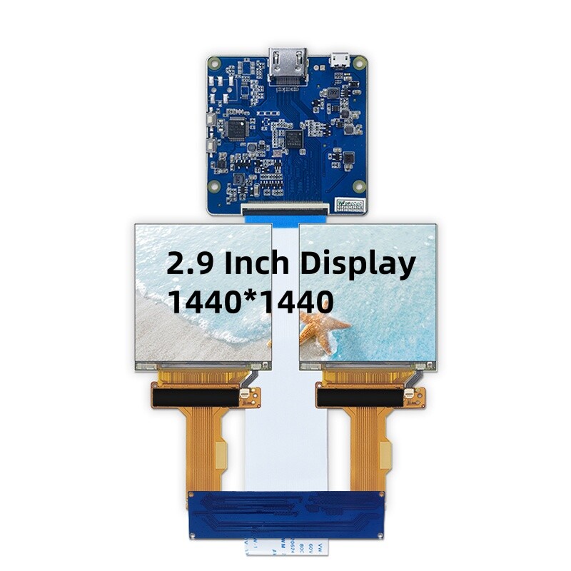 2.9 Inch DIY VR Screen 1440x1440 LCD Display 2K Panel HDMI Driver Board Module