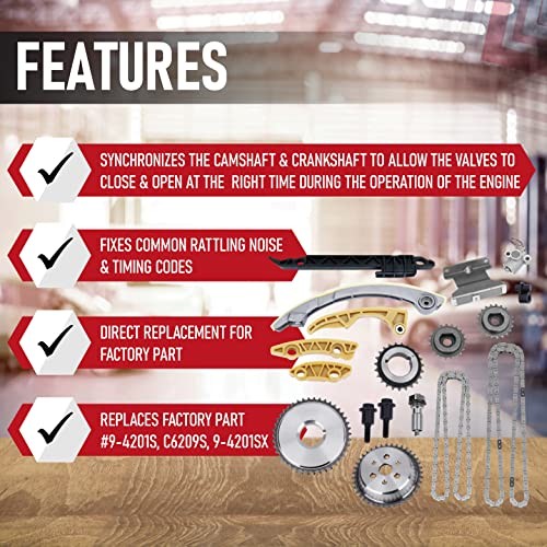 Engine Timing Chain Kit - Compatible with Buick, GM I4 2006-2015 Timing Kit
