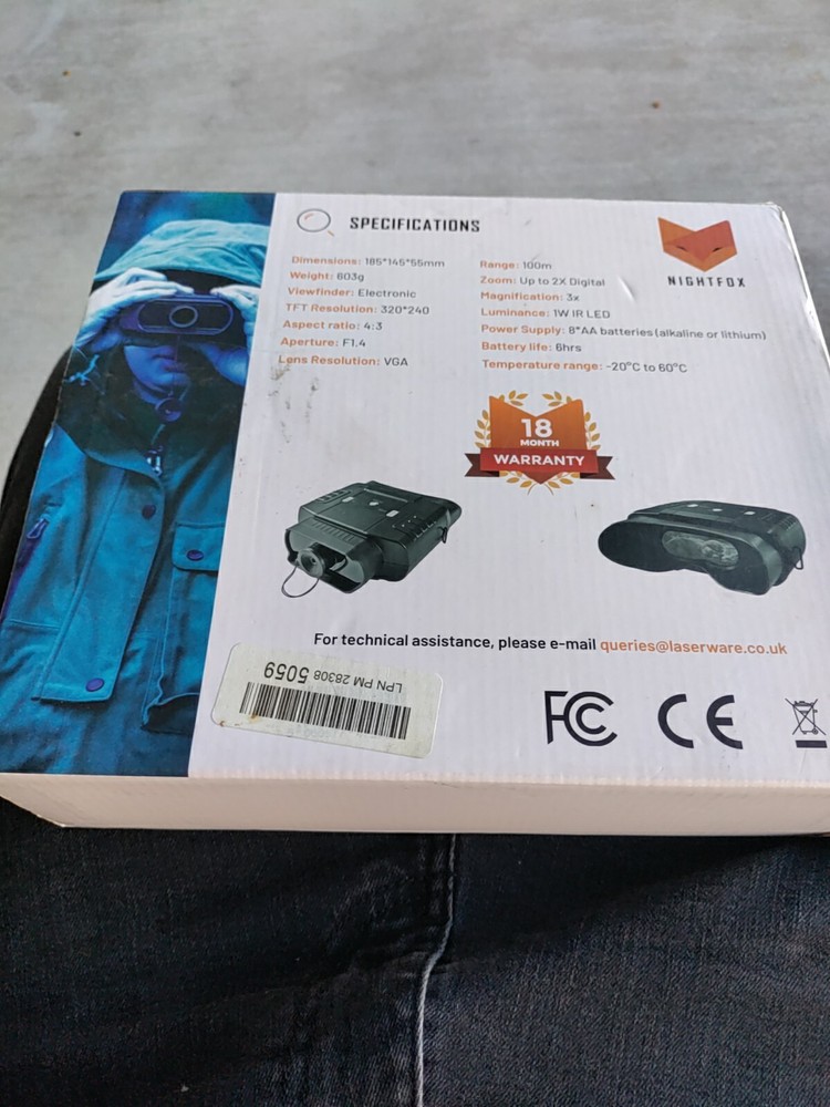 Night Vision Goggles (NightFox) Used In very good Condition