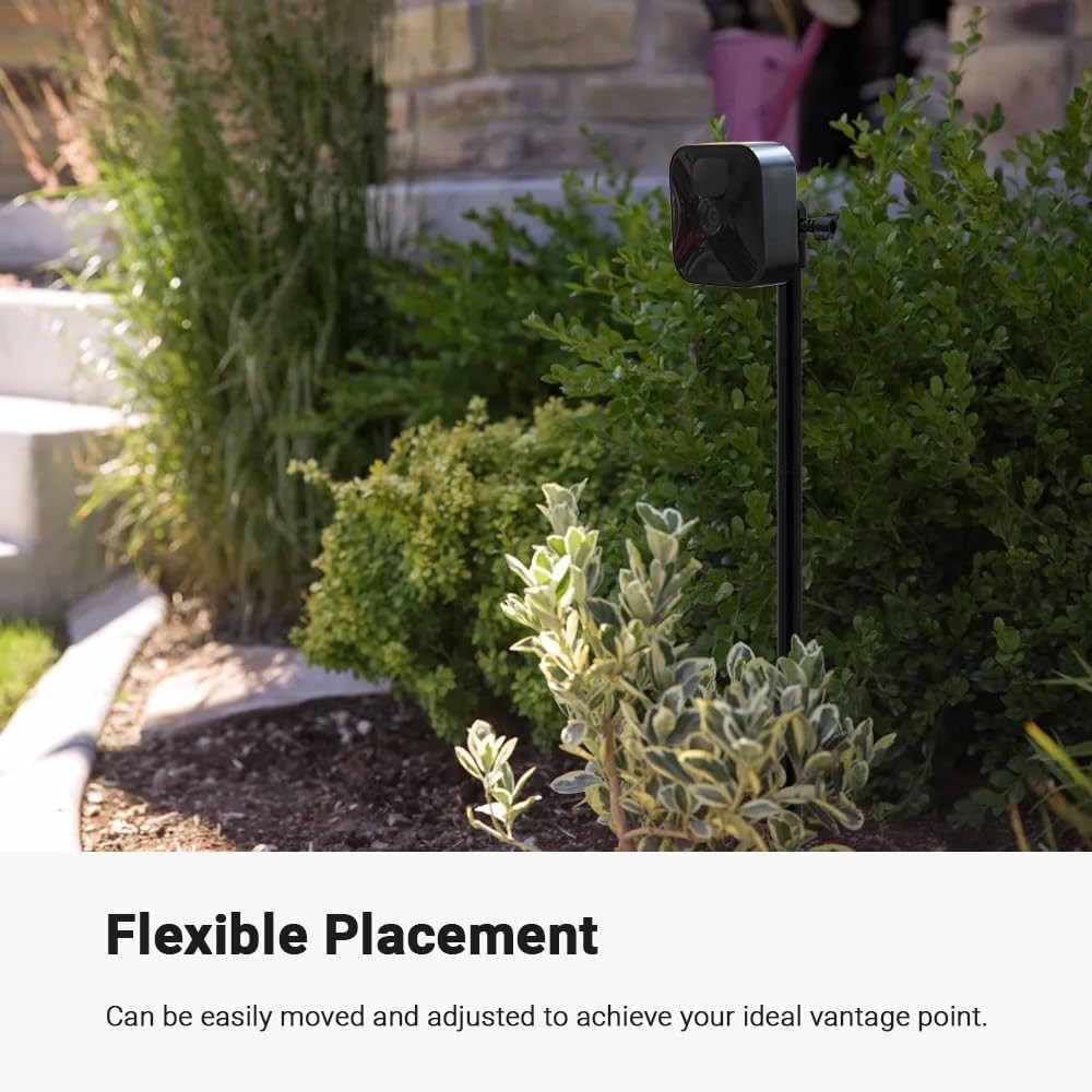 Adjustable Security Camera Ground Stake with 360° Swivel for Optimal Viewing