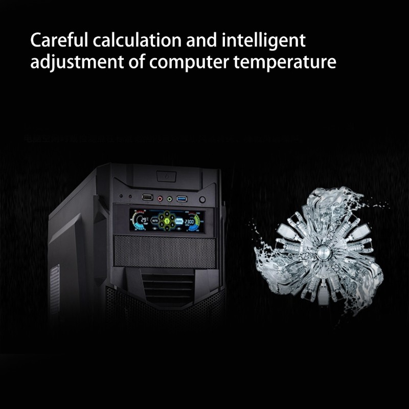 Computer for Case 5 Fans Speed Controller CPU Temperature Sensor PC Cooling Cont