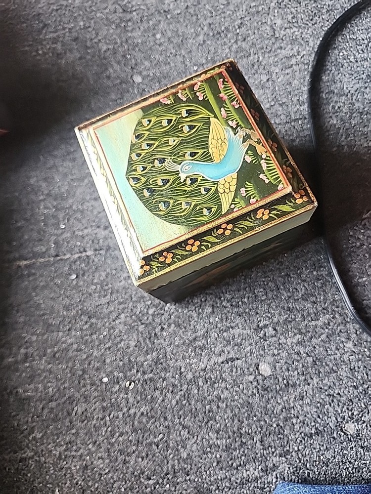 Peacock Trinket Box