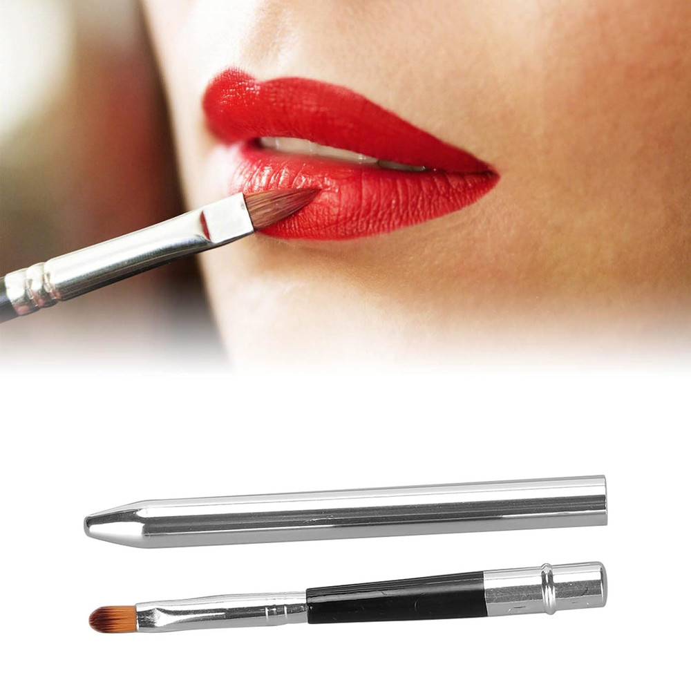 Retractable Lip Brushes - 2 Pack Professional Applicators for Makeup Use