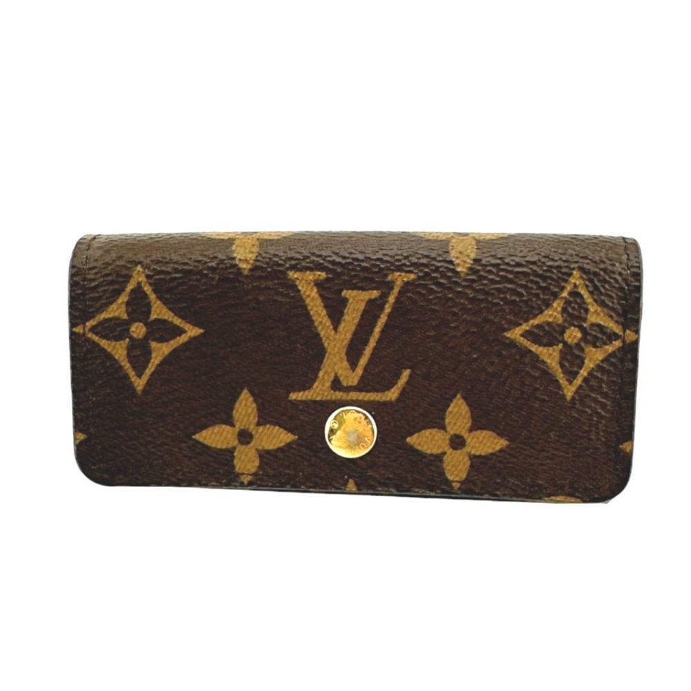LOUIS VUITTON Monogram Multicles4 key holder Monogram canvas Brown unisex M...