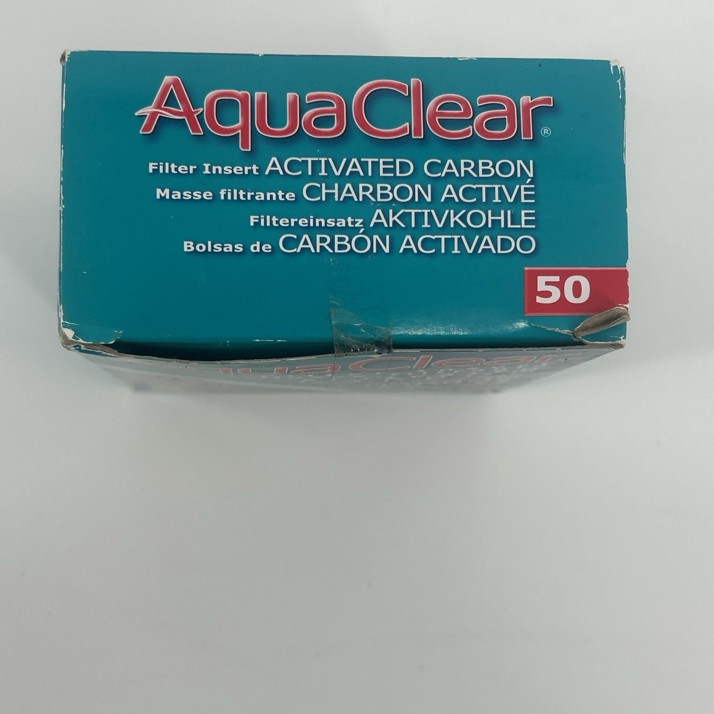 Aquarium Activated Carbon Filter Inserts Size 50 3 count AquaClear Fast Shipping