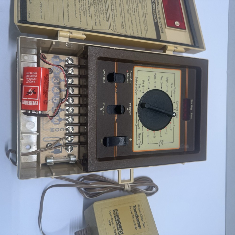 Hardie Irrigation CHP-8607 6-Station Automatic Sprinkler Timer Controller TESTED