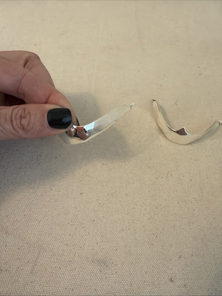 Silver Tone Solid Toe Cap NEW