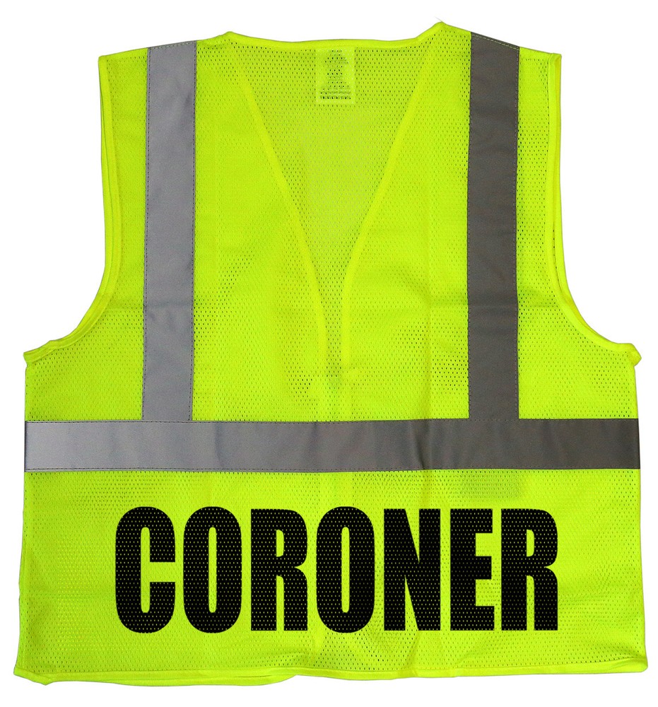 Coroner safety vest, High Visibility vest
