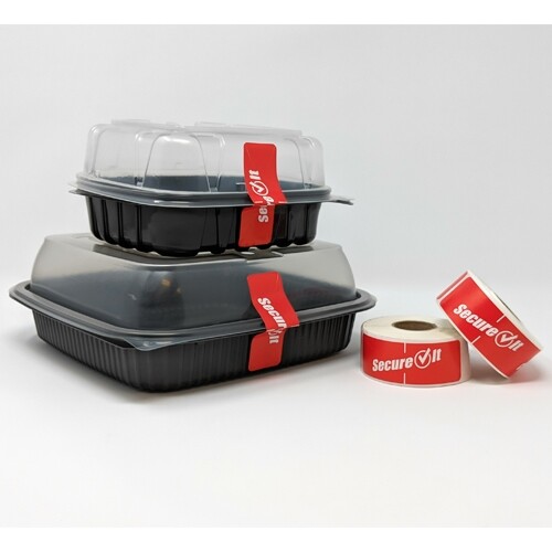 Tamper Resistant 'Secure It Label, 1' x 3', Red | 500/case