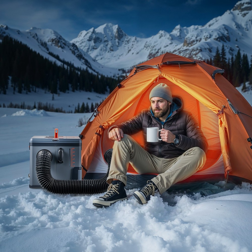 VEVOR Diesel Heater Portable Diesel Air Heater 8KW DC 12V/24V Bluetooth 1.3 Gal