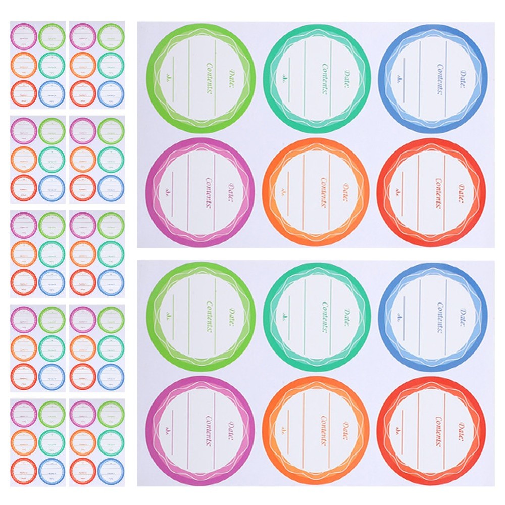 80 Sheets Waterproof Labels Kitchen for Containers Bottle Stickers