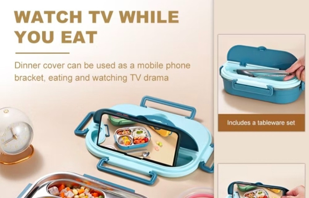 Lunch Box Stainless Steel (Random)