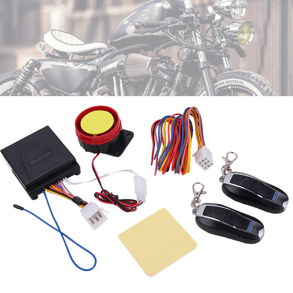 Motor Bike 12V Security Alarm System Anti-theft Remote Control Engine Start