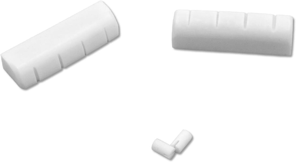 2-Pack Bone Banjo Nuts Set, 5th String Nut & Head Nut for 5 String Banjo, Pure B