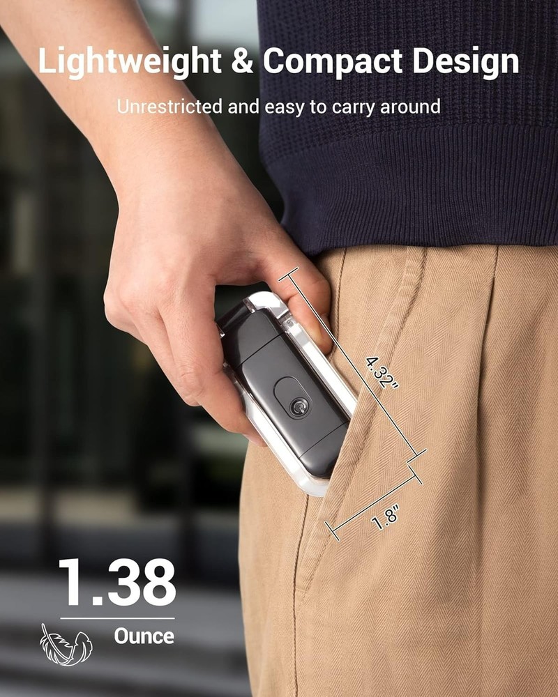 Compact Adjustable Brightness LED Clip-On Book Light - Perfect for Night Reading