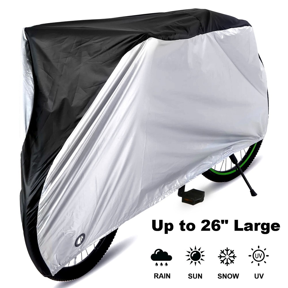 Bicycle Cover Raincoat Dustproof Sunproof Bicycle Protector with Locking Holes