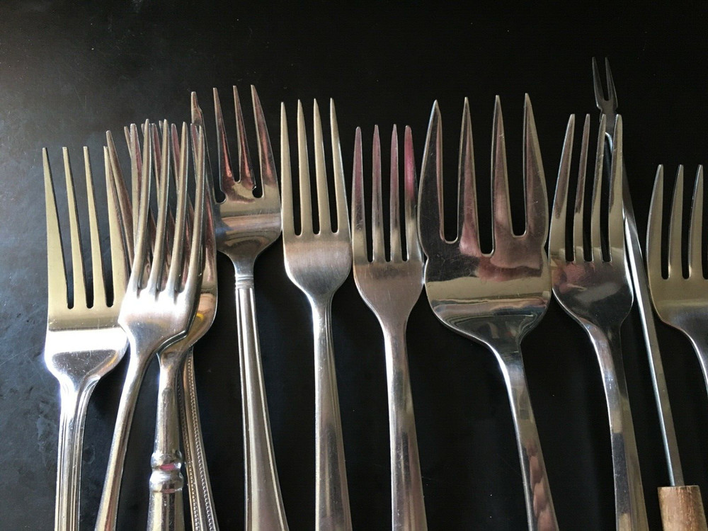 Lot of 11 Assorted Table Forks - Pre-owned