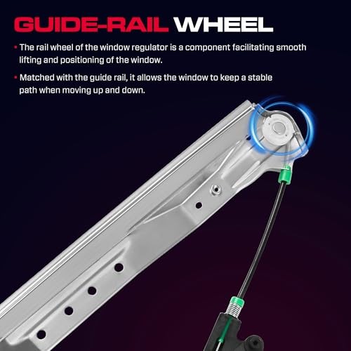 Front Driver Side Power Window Regulator Without Motor Fit Front Driver (LH)