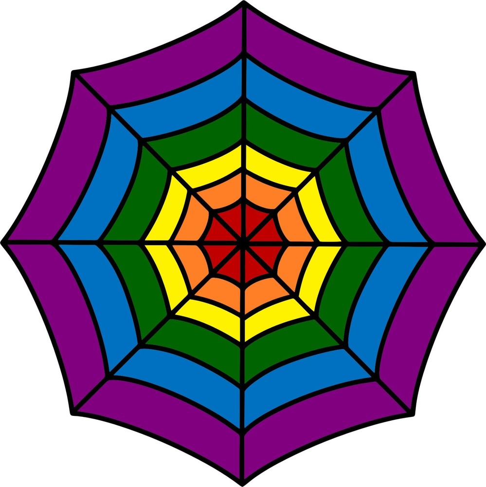30 Custom Rainbow Spider Web Personalized Address Labels